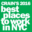 Crain's 2016 Best Places to Work in NYC