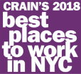Crain's 2018 Best Places to Work in NYC