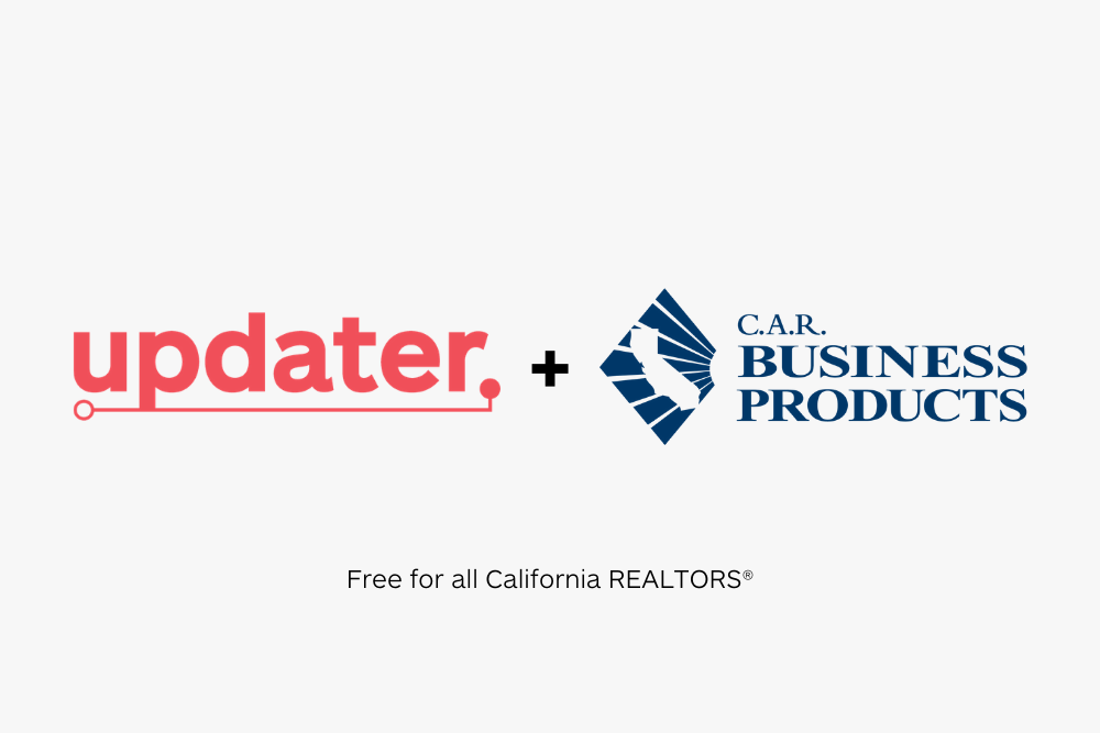 Updater Joins California Association of REALTORS® as Business Product Partner