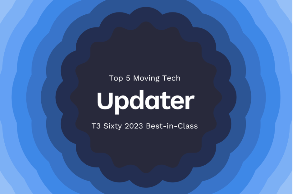 Updater named Top 5 Moving Technology in T3 Sixty's Best-in-Class list
